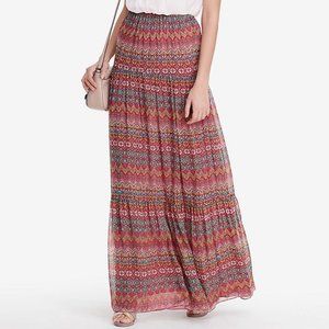 DVF Baylee' Floral Print Silk Maxi Skirt P